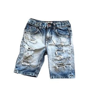 Zara distressed denim shorts 6 years